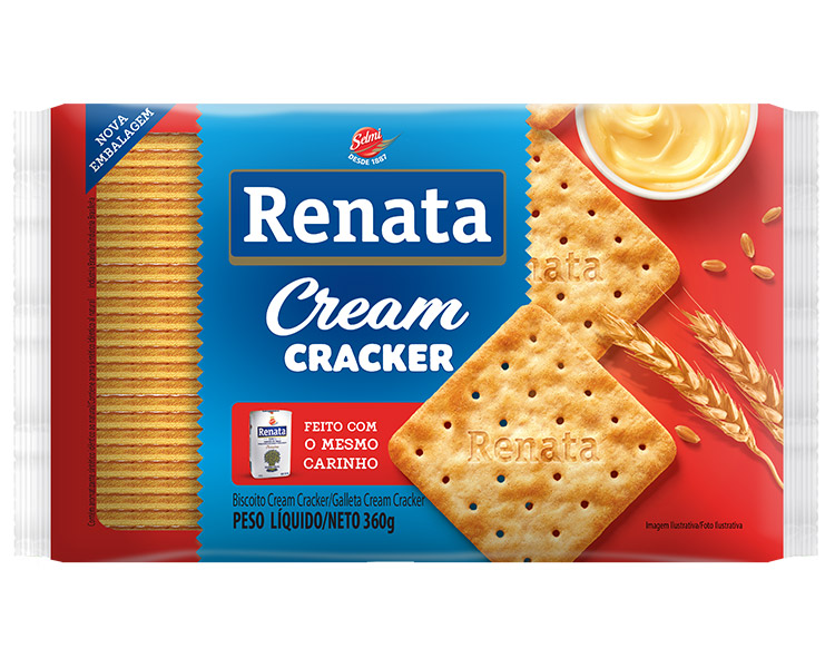 BISCOITO LAMINADO RENATA 360g CREAM CRACKER