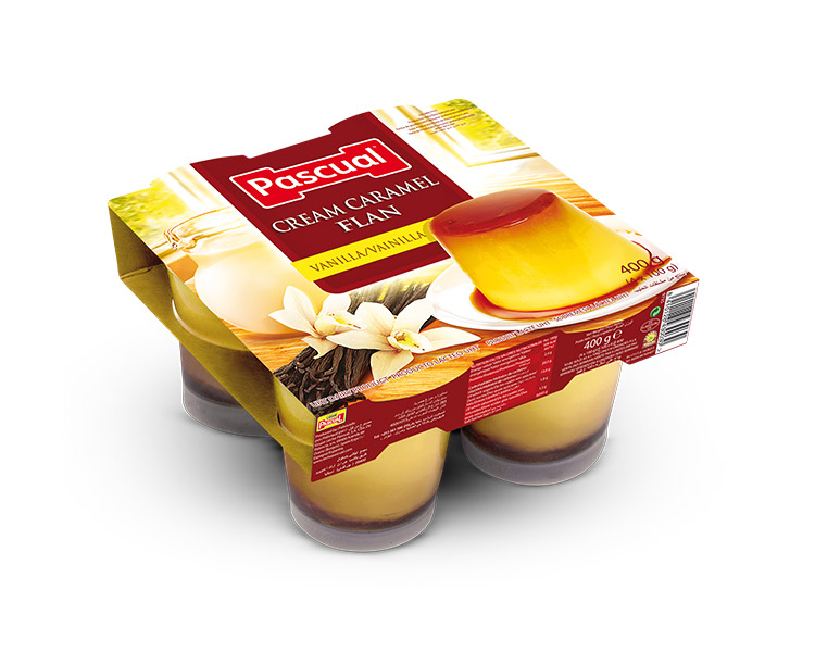 PASCUAL CREAM CARAMEL FLAN VANILLA PACK PHOTO