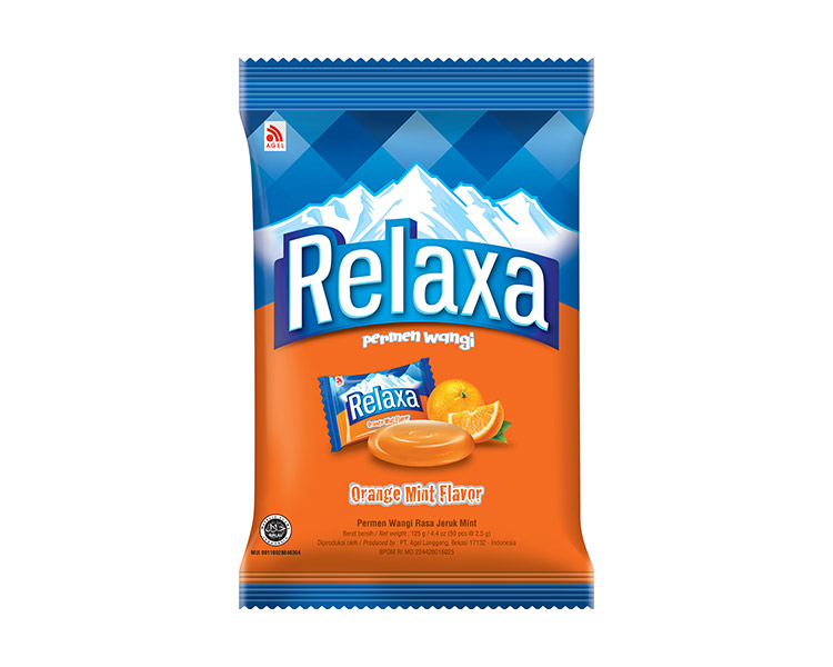 RELAXA ORANGE MINT FLAVOUR SACHET 125G