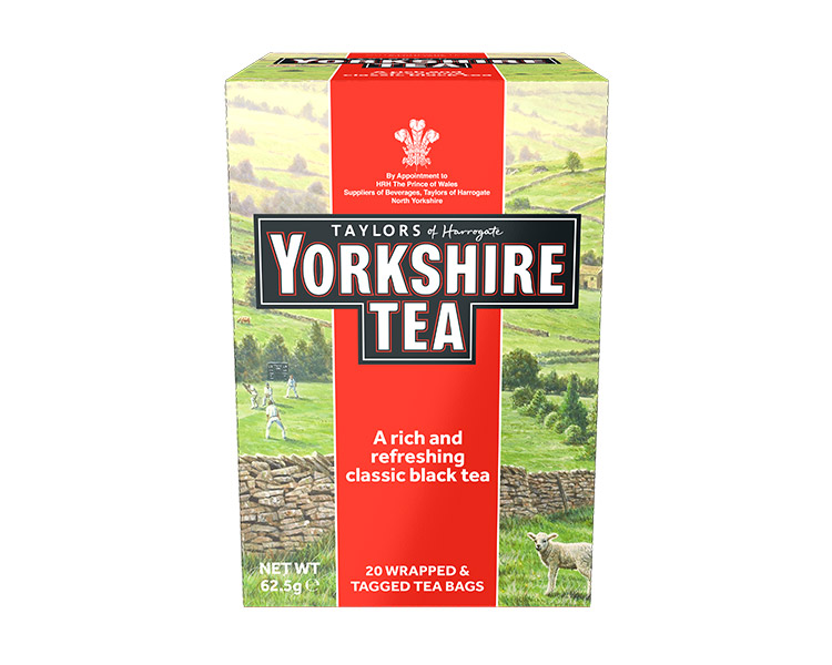 Yorkshire Tea Black Tea 6x20scht tag and envelope