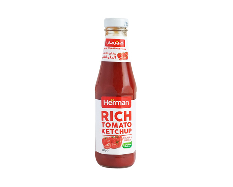 herman rich tomato ketchup 340g